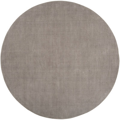 Crowe Dark Gray Hand-Loomed Striped Wool Rug
