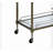 Kitchen Cart, Serving Cart With Glass Shelves