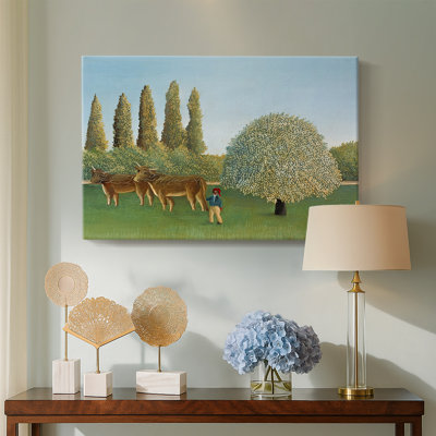 Henri Rousseau "The Pasture (Le Pâtage)" - Art mural de qualité musée