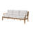 Chesapeake 82'' Teak Outdoor Patio Sofa with Sunbrella® Cushions
