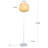 Artichoke 66 in. Farmhouse LED Energy Efficient Floor Lamp with Wood Shade