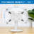 Mount-It! Universal Tablet Countertop Stand with Tilt for 9.7" to 13.1" Tablets, White