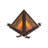 Desert Arrow Flush Mounted Sconce
