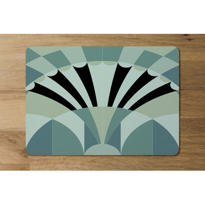 Bewley Polyester-Coated Hardboard Geometric Rectangle Placemat