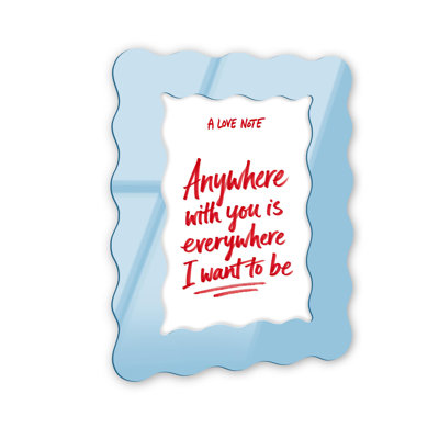 Only Destination  Acrylic Wall Frame by NOTORIART