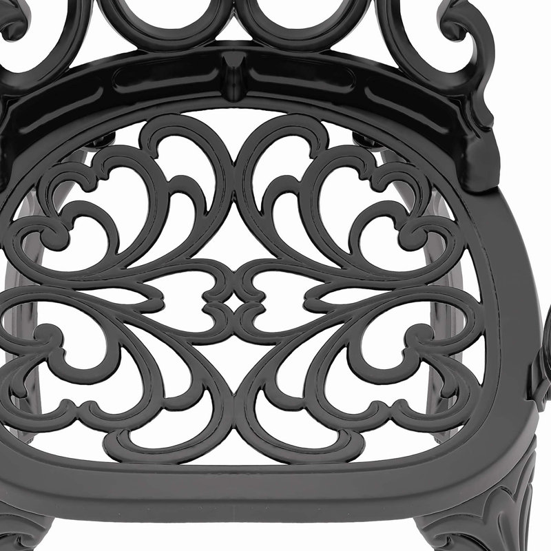 Ensemble de meubles de patio en aluminium coulé 5 pièces avec coussins Delicate