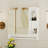 Wall Mounted Bathroom Mirror Cabinet with Shelves and Towel Rack-114198249
