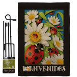 Double Sided 18.5'' H x 13'' W Polyester Flag Set