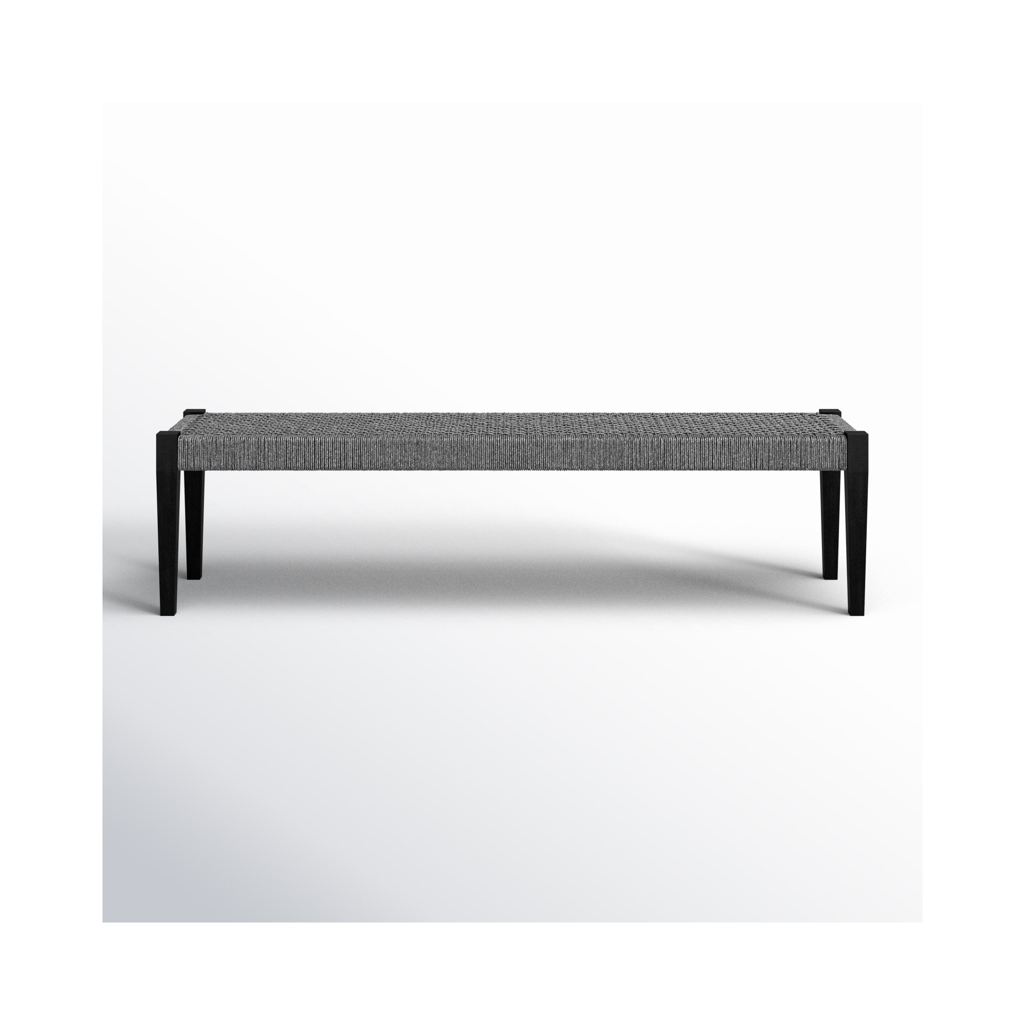 Daughtrey 71'' Eucalyptus Outdoor Bench, Dark Eucalyptus, Gray