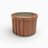 Round Strata Planter MD - Medium Brown