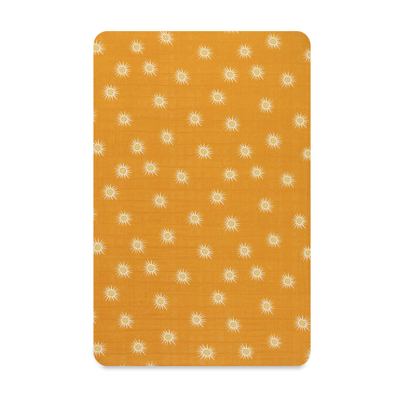 Golden Hour Muslin Mini Crib Sheet