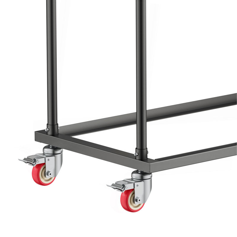Chariot pour 25 chaises pliantes en forme de L vertical