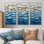 Ensemble de décorations murales mosaïque blanche nordique Simplicity II - Boho