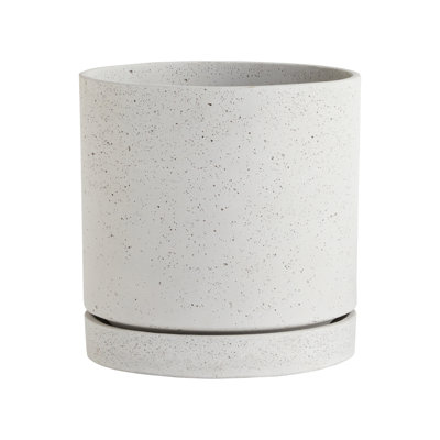 Pot de fleurs en béton