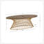 Table basse en bois avec structure en métal-442876735