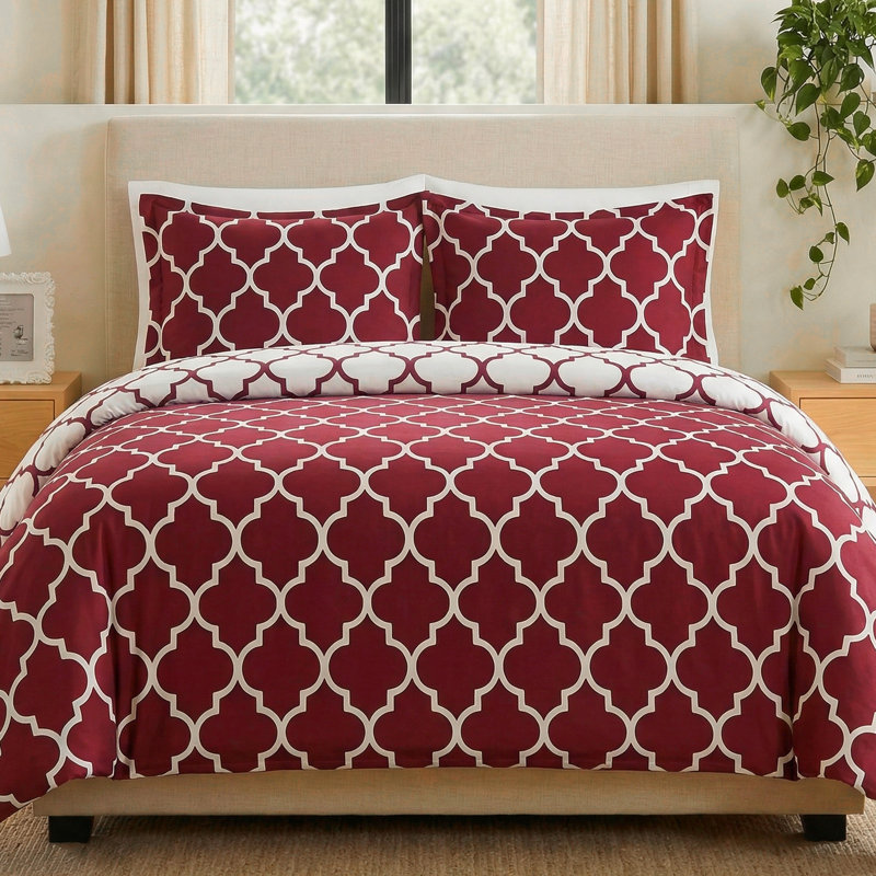 Ensemble d'édredon réversible en duvet synthétique 4 pièces Elegant Comfort, Édredon double/grand et 2 taies décoratives
