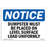 Osha Notice Dumpster Level Surface Load Uniformly Sign
