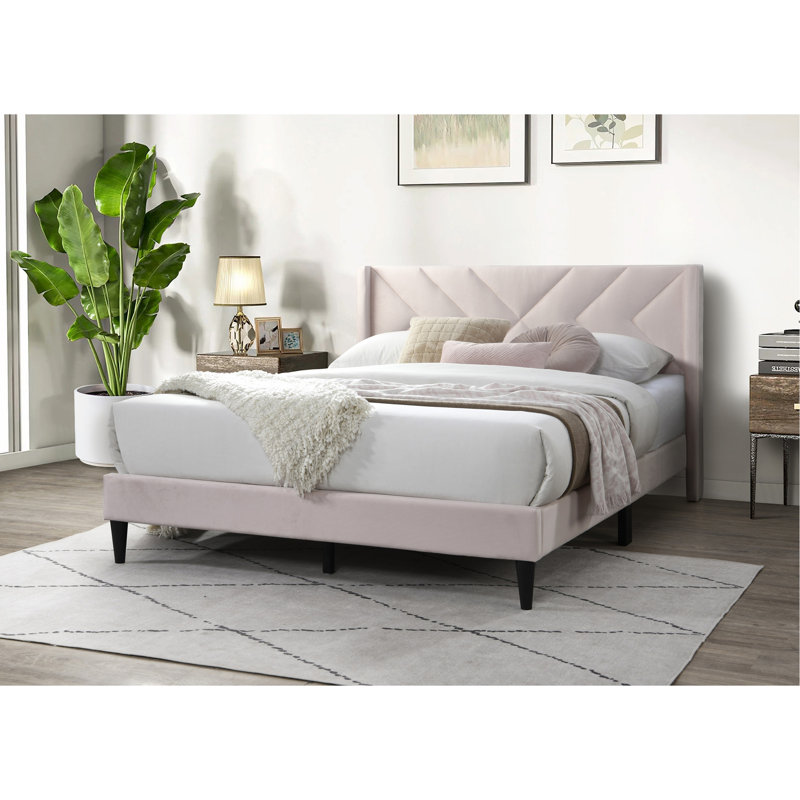 Cadre de lit 1pc, Rose clair