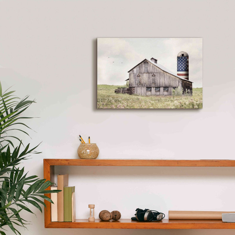 «Alterick One Land, One Flag On Canvas» par Lori Deiter, reproduction, H 12 po x l 18 po x P 0,75 po