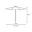 2.5m Traditional Parasol-11991014