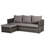 3 Pieces Outdoor Sectional - With And Salt- Fabric Detachable Table Woven Patio Furniture With Lounger-2146323656