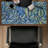 Blue leaf patterns - 15.75"x31.50" Desk mat