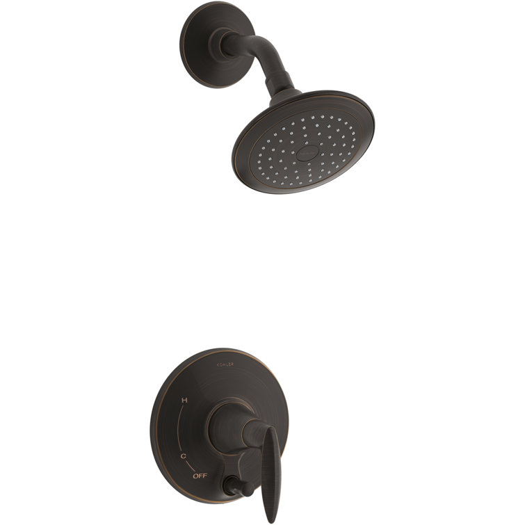Alteo Rite-temp Shower Trim Set with Push-button Diverter, Less Showerhead