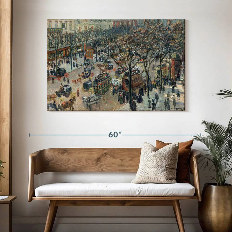 Sireci Boulevard Des Italiens Morning Sunlight 1897, 32" H x 48" W