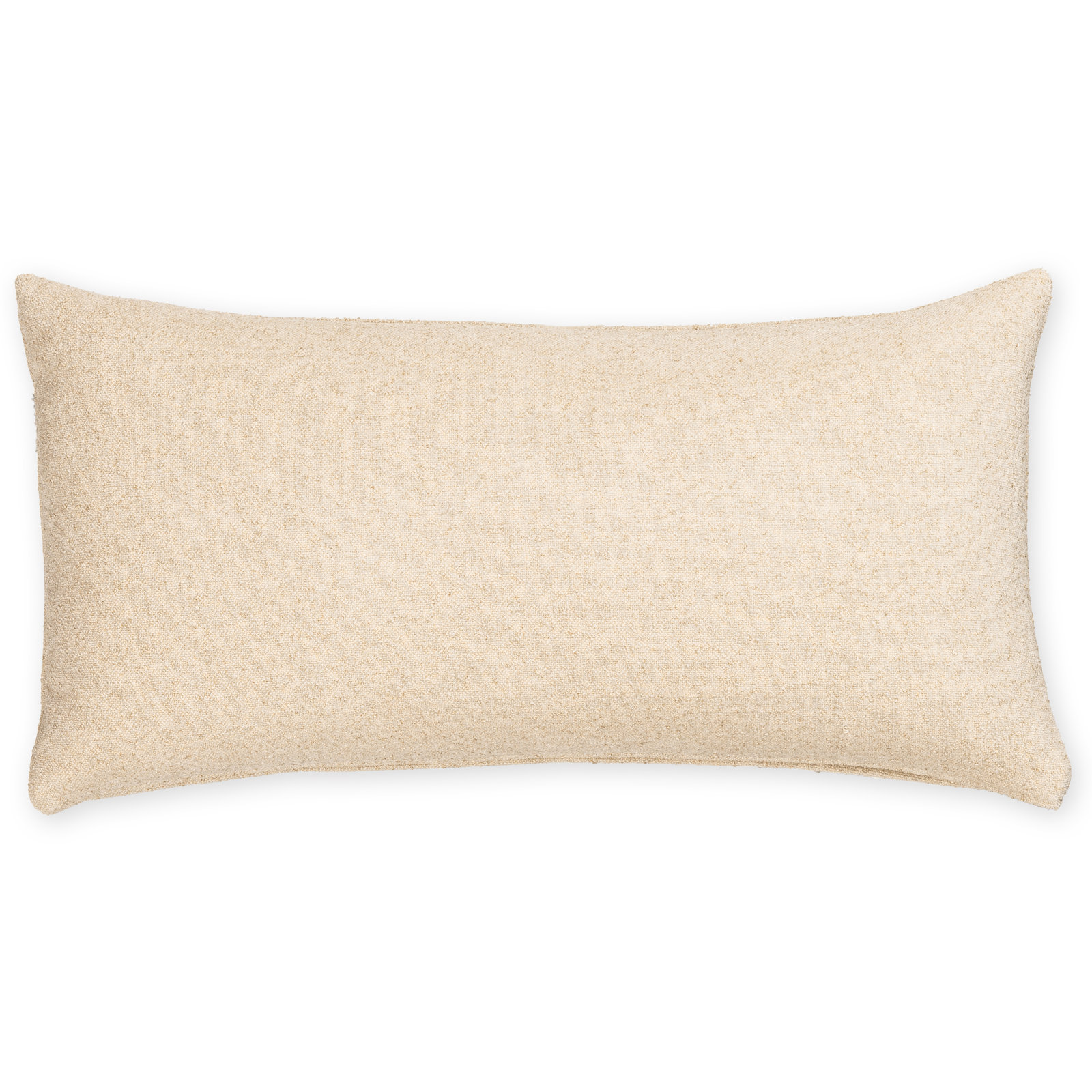 Cascade Textured Accent Pillow, Feather, Tan, Rectangle 14"H x 26"W