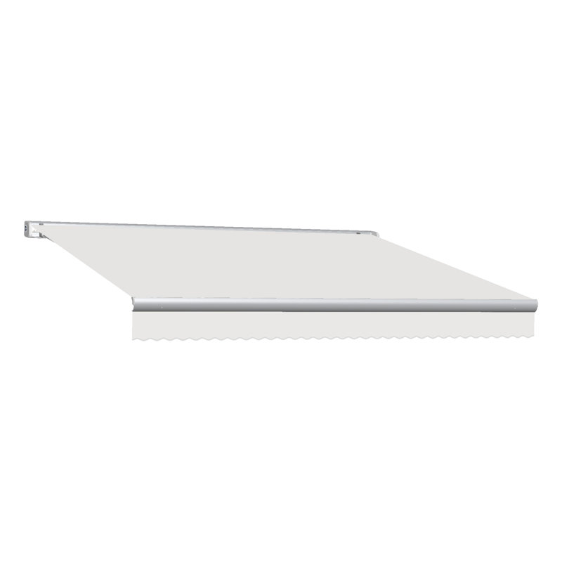 Auvent rétractable avec cassette Awntech Key West, H 9,38 po x l 24 po x P 10 po, Côté gauche, Blanc