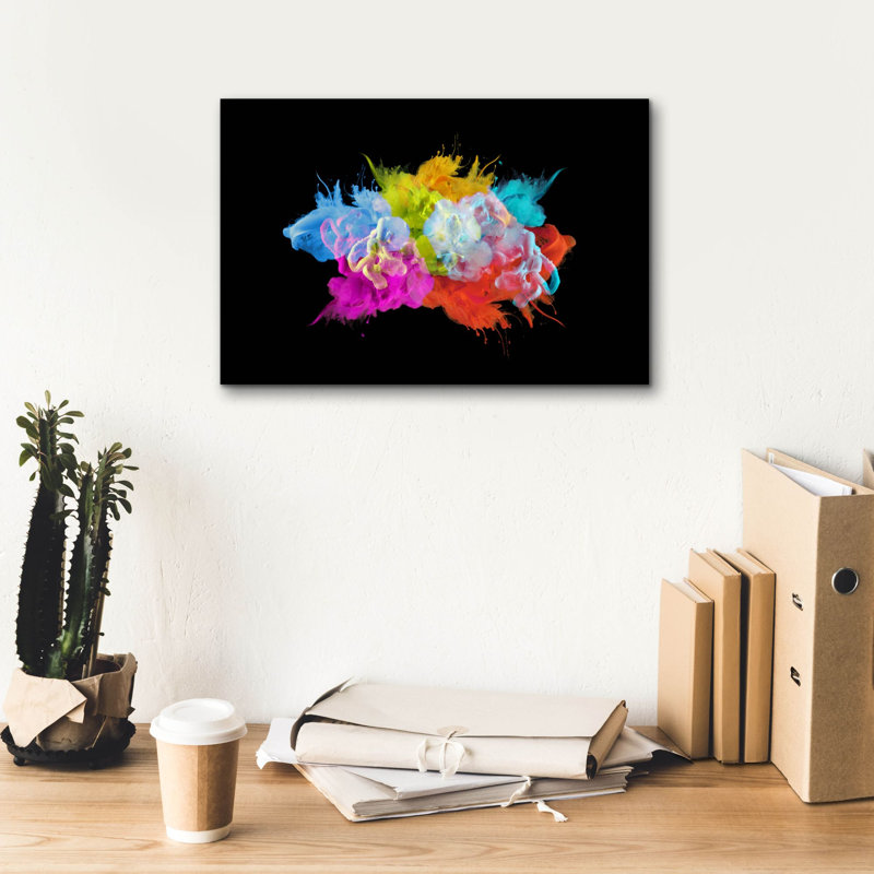 'Explode' by Epic Portfolio, Canvas Wall Art, 12" H x 18" W x 0.75" D