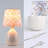 12.5" Ceramic Small Table Lamps Set, Cute Floral for Girls Bedroom Bedside Counter Tables