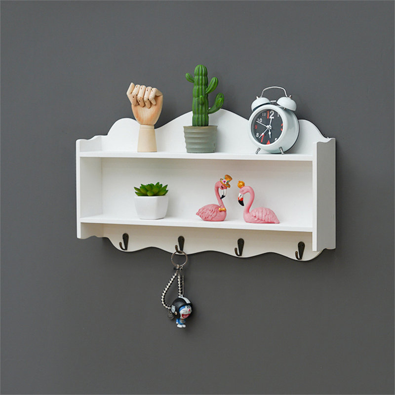 Grandois Wood Floating Shelf, White