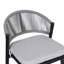 Ensemble de 2 tabourets de comptoir de patio extérieur, structure en métal d'une hauteur de siège de 26 po avec dossier en forme de feston en rotin de polyéthylène-1828047778-1828047777