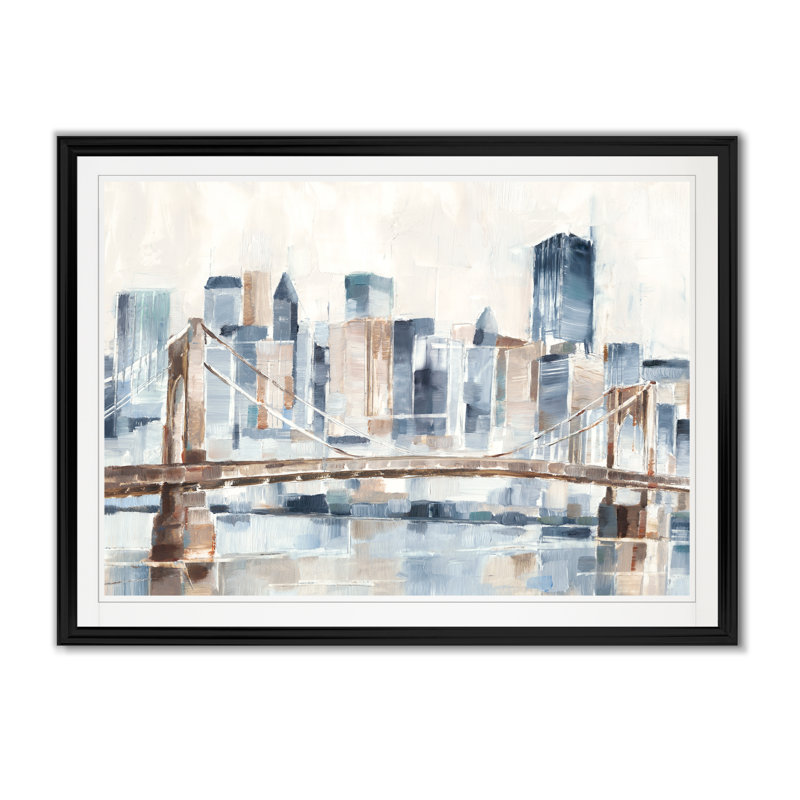 « blue hour ii », impression sur toile, H 18,5 po x l 24,5 po x P 1,5 po, Noir