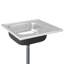 Belfry Kitchen Traylor 600mm W Single Bowl Steel Flush Kitchen Sink with 1 Faucet Hole