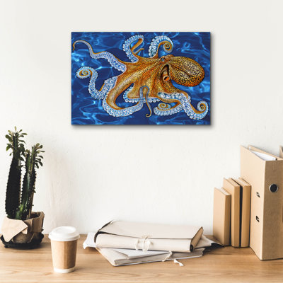  «Octopus» par Tim Jeffs, art mural sur toile