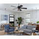 Clarence 56'' 5 Blade Ceiling Fan with Light Kit