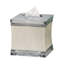 Chrome Stainless Steel Square Tissue Box Cover for Standard Boxes