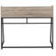 Bureau d'ordinateur, bureau personnel, ordinateur portable, tablettes de rangement, l 48 po, travail, stratifié brun, métal noir, contemporain, moderne-995606173