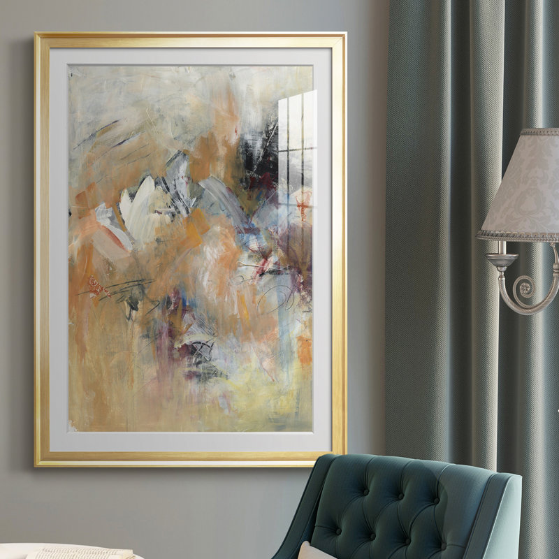 " Frozen Spring I ", Gold Framed, 24.5" H x 18.5" W x 1" D