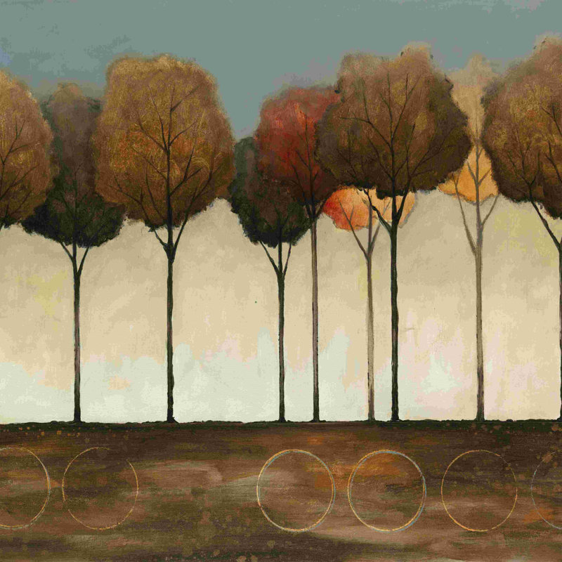 Skinny Trees - peinture sur toile tendue, H 36 po x l 36 po