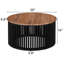 Table d'appoint en bois d'acacia de 30 po SOLID: conception moderne, fabrication durable et assemblage facile