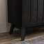Mid Century Modern Fluted Cabinet With Storage Space & Solid Wood Legs - Entryway Space Buffet Adjustable Shelves, Practical Structure Dining Room-1242267581