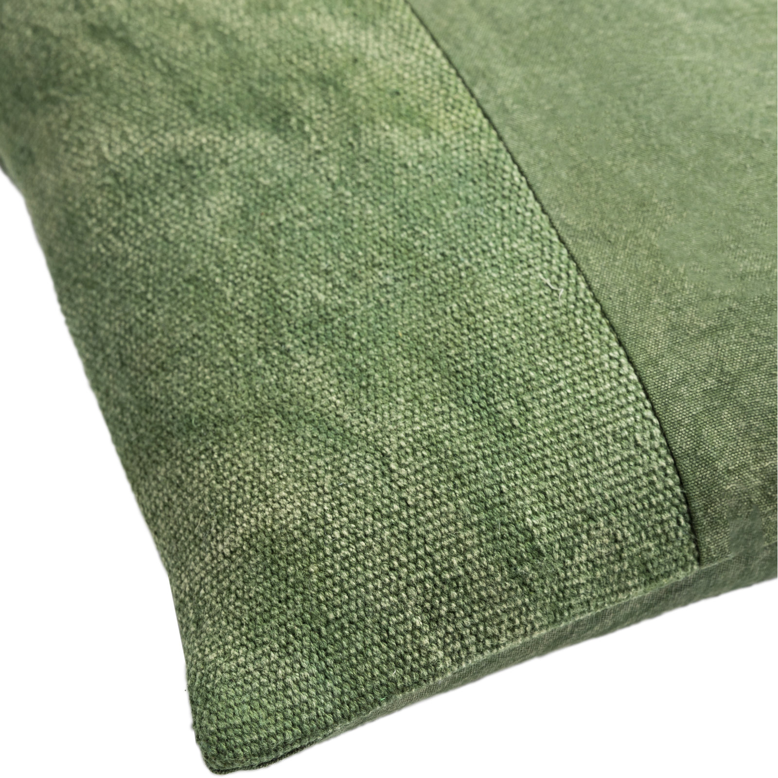 Dunbar Cotton Throw Pillow, Dark Green, Poly Fill, 18" x 18"