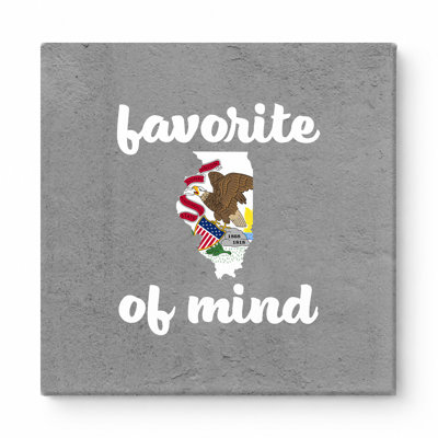 Favorite of Mind – Illinois — Square Canvas Wall Art