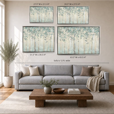«Dream Forest I Silver Leaves» par James Wiens - impression sur toile