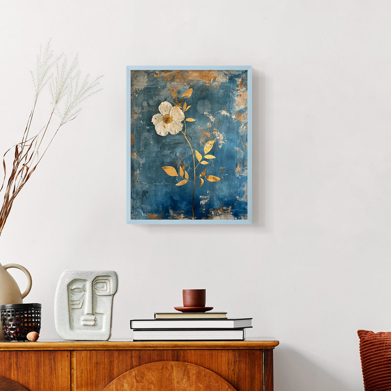 FLORAL Series XLV - reproduction encadrée de qualité supérieure - prête à être accrochée - aucun clou requis