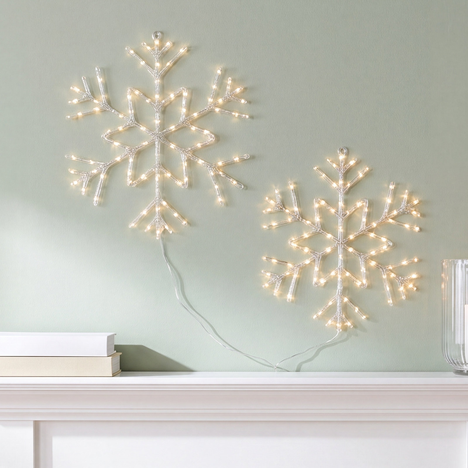 The Holiday Aisle® 6-Point Snowflake Pair