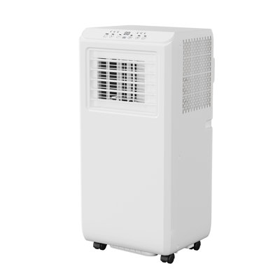 Climatiseur portatif de 10 000 BTU, système triple fonction refroidissement/déshumidification/ventilation pour des espaces jusqu'à 450 pi², télécommande intelligente et installation sans outil pour les dortoirs, les bureaux et les applications rés